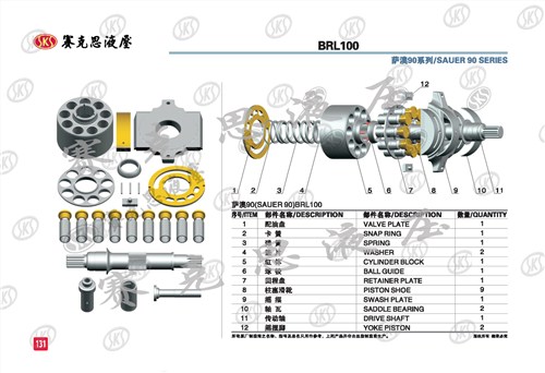 sauer danfoss BRL100 國(guó)產(chǎn) 挖掘機(jī)主泵供