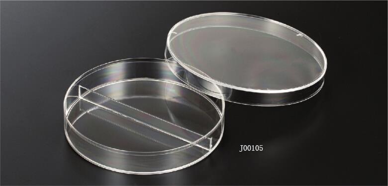 上海晶安90mm一次性细菌培养皿 2分隔皿 三分隔细菌皿
