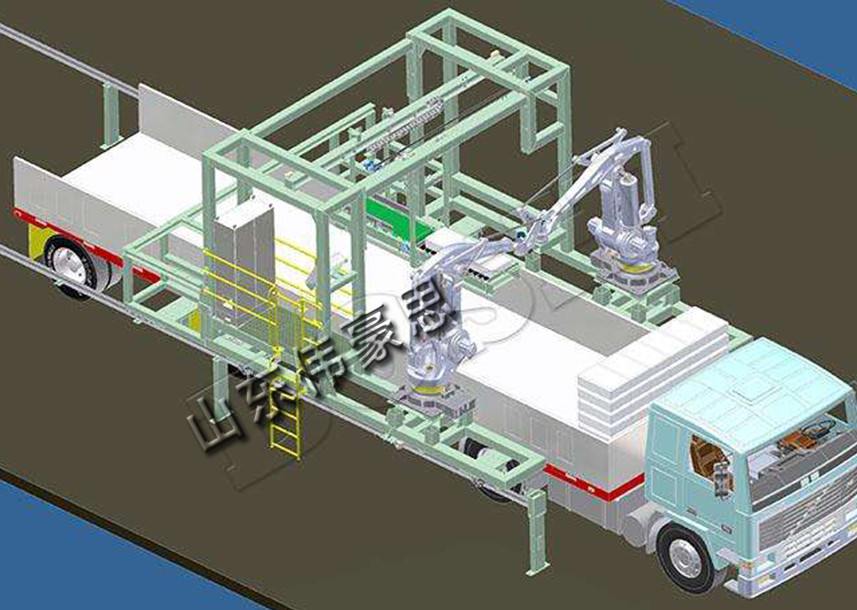 供应尿素自动装车机器人 自动化袋料装车机