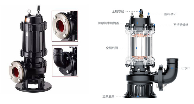 QW（WQ）型無堵塞潛水排污泵，上海三利好水泵，就是與重不同