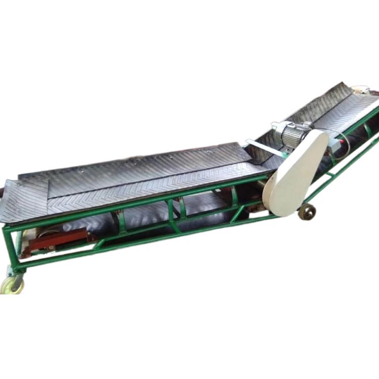 装车卸货皮带输送机家用电动升降 移动式方管输送机