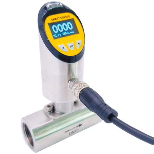 供应FXG系列涡轮流量计 微型数显液体流量温度传感器