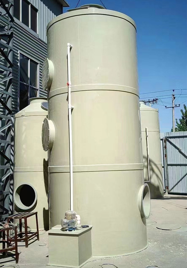 厂家供应不锈钢喷淋塔 粉尘漆雾废气处理设备 不锈钢PP喷淋塔