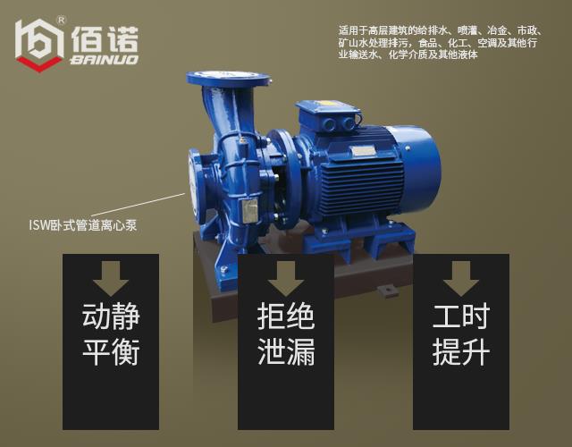 上海佰诺 ISW卧式管道泵