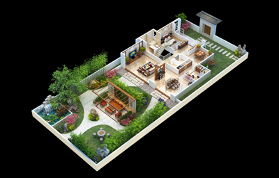 長沙3D戶型圖渲染|機(jī)房立體效果圖制作